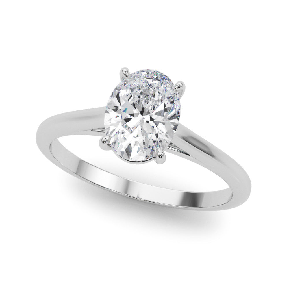 Oval Cut Lab-Created Diamond Solitaire Engagement Ring (1.00 ct. tw.)