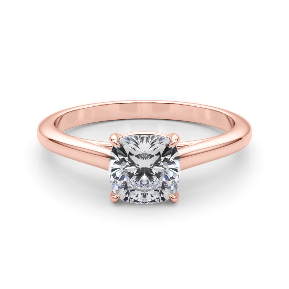 Cushion Cut Lab-Created Diamond Solitaire Engagement Ring (1.00 ct.)