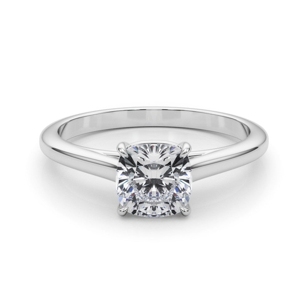 Cushion Cut Lab-Created Diamond Solitaire Engagement Ring (1.00 ct.)