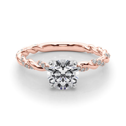 Lab-Created Diamond Single Row twisted style Engagement Ring (1.19 ct. tw.)