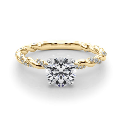 Lab-Created Diamond Single Row twisted style Engagement Ring (1.19 ct. tw.)