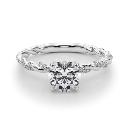 Lab-Created Diamond Single Row twisted style Engagement Ring (1.19 ct. tw.)