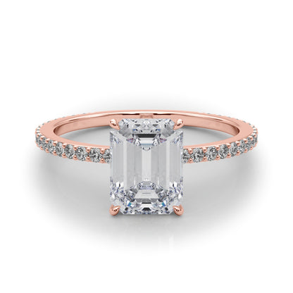 Elise Lab-Created Diamond Single Row Hidden Halo Engagement Ring (1.33 ct.)