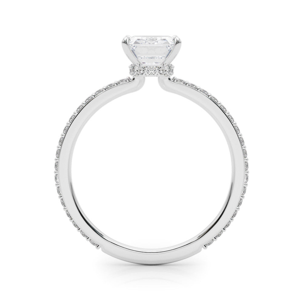 Elise Lab-Created Diamond Single Row Hidden Halo Engagement Ring (1.33 ct.)