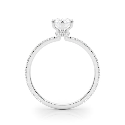 Elise Lab-Created Diamond Single Row Hidden Halo Engagement Ring (1.33 ct.)