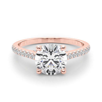 Lab-Created Diamond Single Row Hidden Halo Engagement Ring (1.35 ct. tw.)