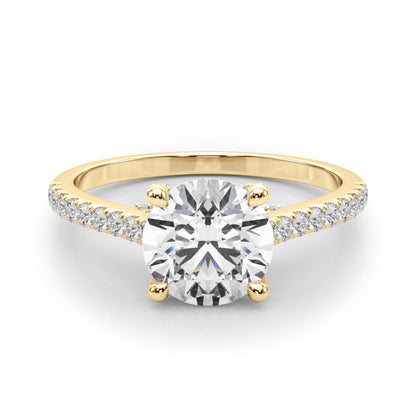 Lab-Created Diamond Single Row Hidden Halo Engagement Ring (1.35 ct. tw.)