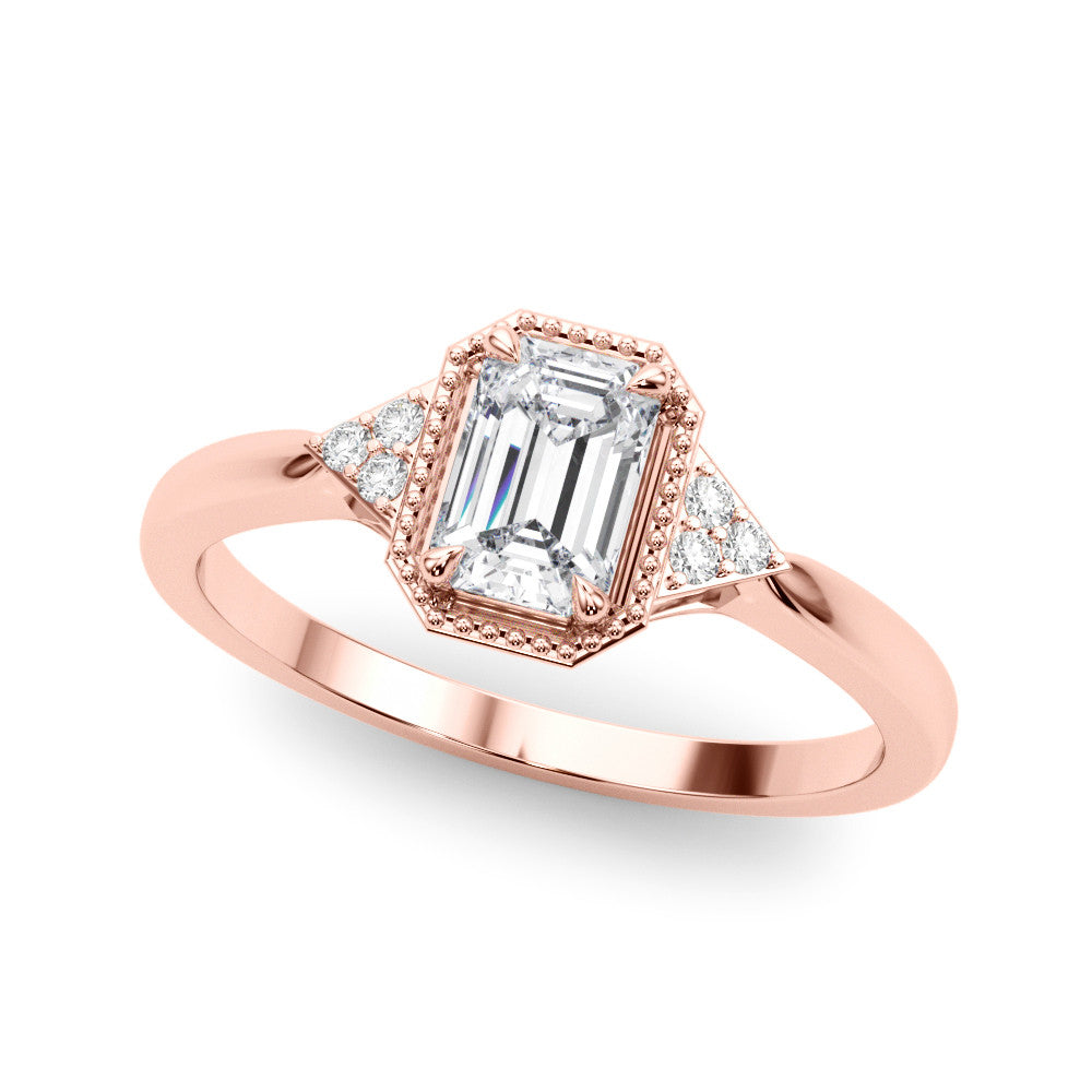 Lab-Created Diamond vintage engagement Ring (1.05 ct.)