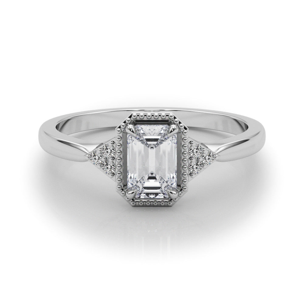 Lab-Created Diamond vintage engagement Ring (1.05 ct.)