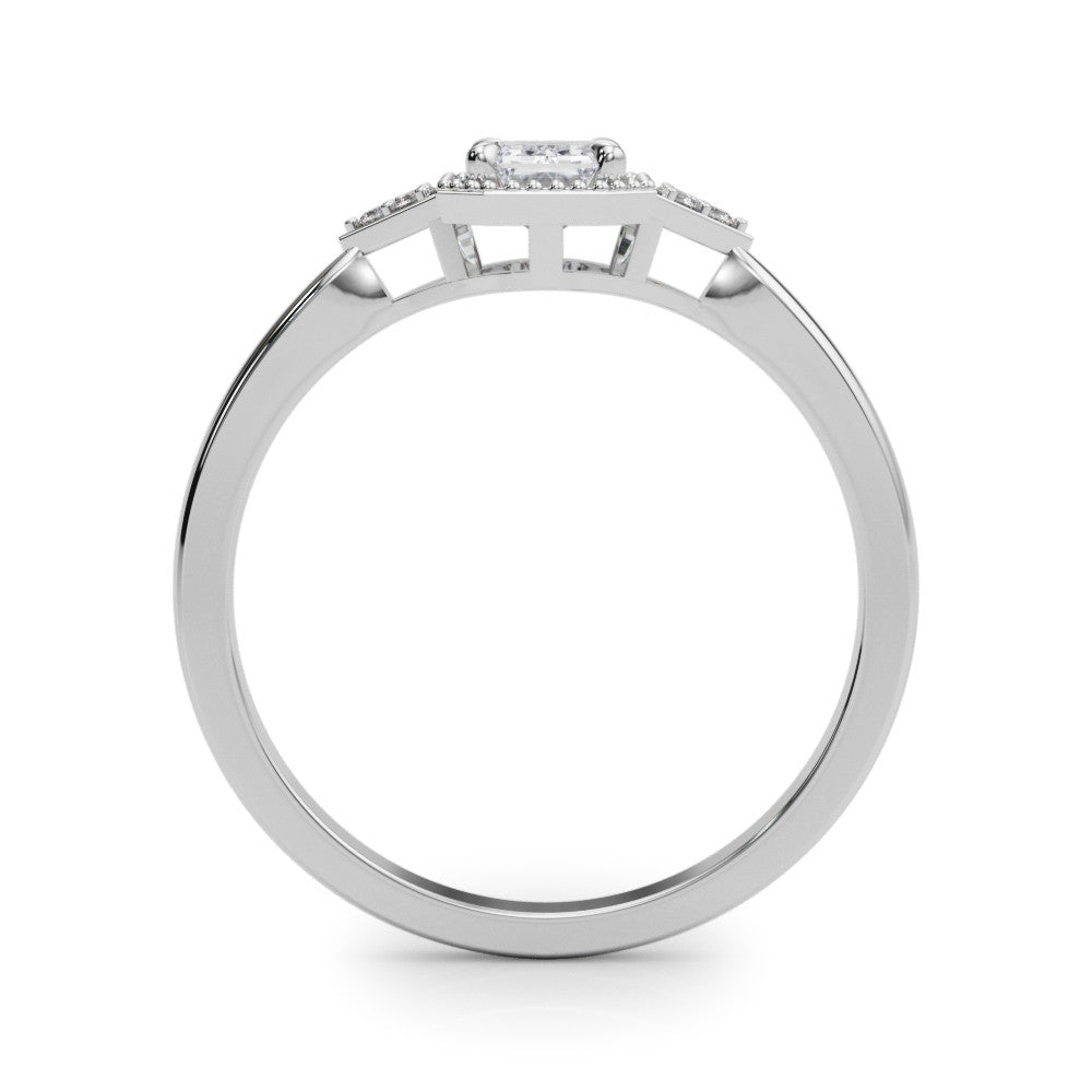 Lab-Created Diamond vintage engagement Ring (1.05 ct.)