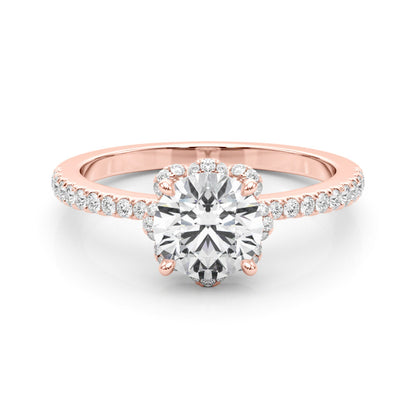 Flora Lab-Created Diamond Single Row Halo Ring (1.22 ct. tw.)