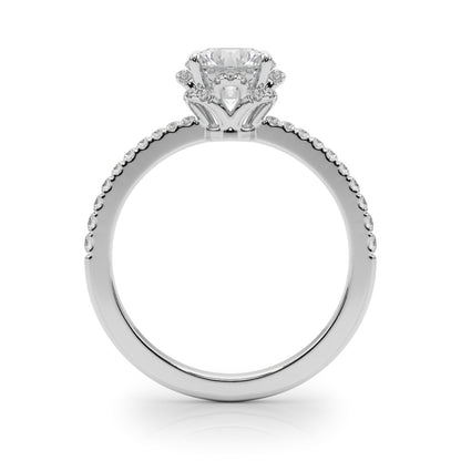 Flora Lab-Created Diamond Single Row Halo Ring (1.22 ct. tw.)