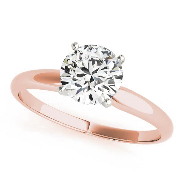 Rose  Lab-Created Diamond Solitaire Ring