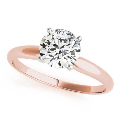 Rose  Lab-Created Diamond Solitaire Ring