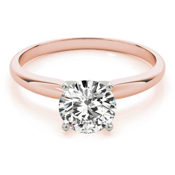 Rose  Lab-Created Diamond Solitaire Ring