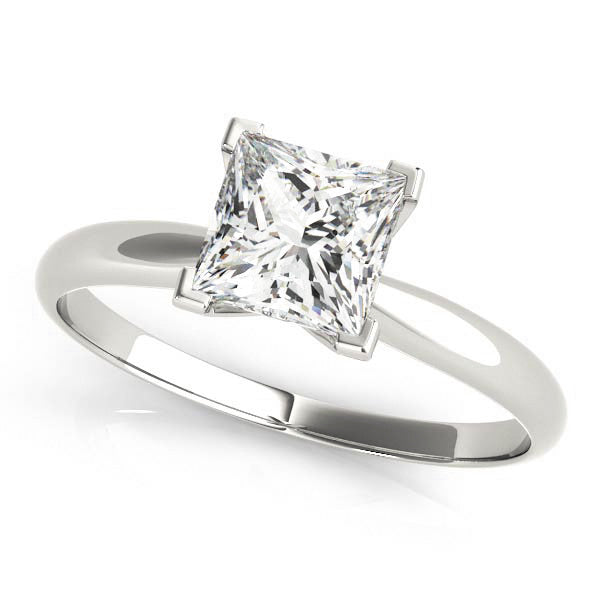 Princess Cut Lab-Created Diamond Solitaire Engagement Ring