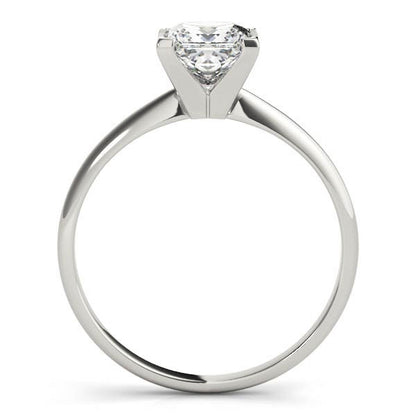 Princess Cut Lab-Created Diamond Solitaire Engagement Ring