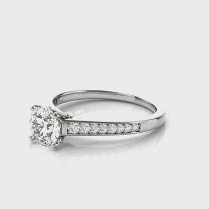 Rose Lab-Created Diamond Single Row Ring (1.17 ct. tw.)