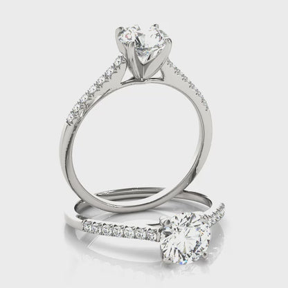 Lab-Created Diamond Single Row Engagement Ring (1.10 ct. tw.)