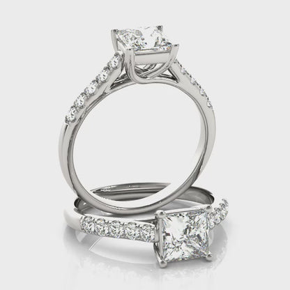 Princess Cut Lab-Created Diamond Single Row Engagement Ring (1.25 ct. tw.)