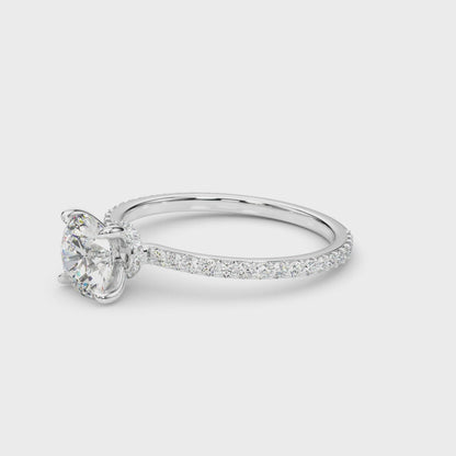 Elise Lab-Created Diamond Hidden Halo Engagement Ring (1.31 ct. tw.)