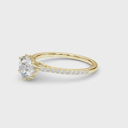 Lab-Created Diamond Single Row Engagement Ring (1.15 ct. tw.)