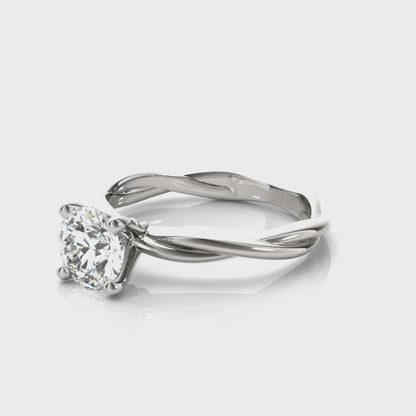 Twisted Lab-Created Diamond Vine Solitaire Ring (1.00 ct.)