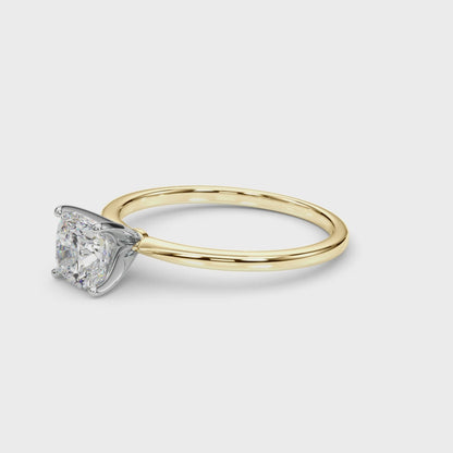 Cushion Cut Lab-Created Diamond Solitaire Engagement Ring (1.00 ct.)