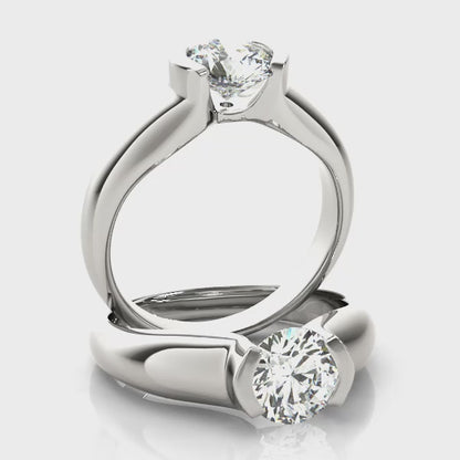 Nadia Lab-Created Diamond Half Bezel Solitaire Ring (1.00 ct.)