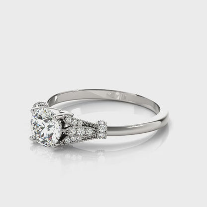 Alexandra Lab-Created Diamond Vintage Engagement Ring (0.85 ct. tw.)