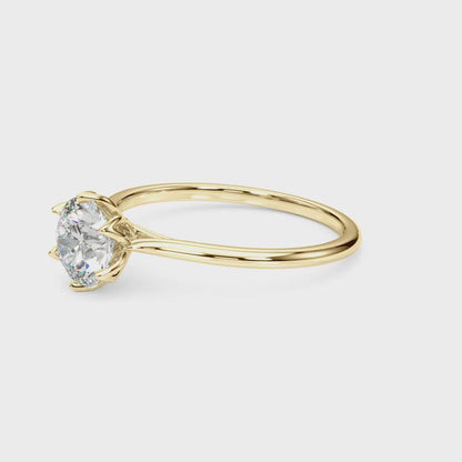 Willow Lab-Created Diamond Solitaire Ring